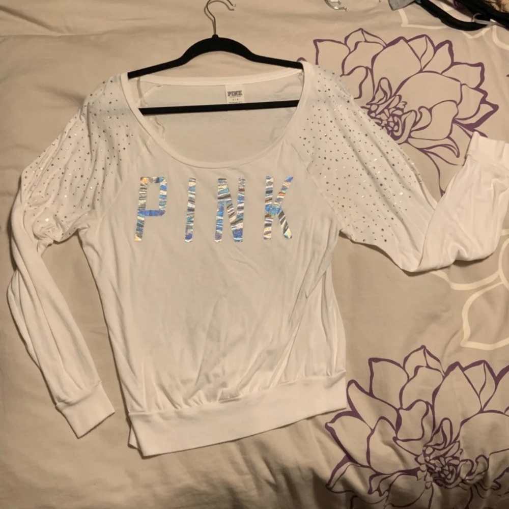 Pink Bling Long Sleeve Tee